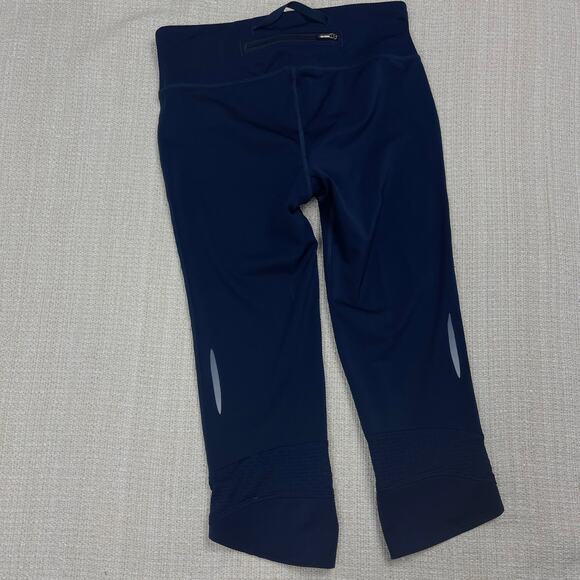 Under Armour Dark Navy Blue Compression Cropped Leggings Size‎ Small - Picture 6 of 7